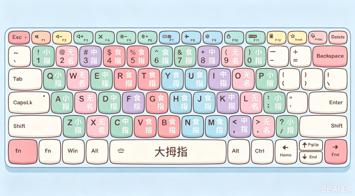 键盘指法教学图